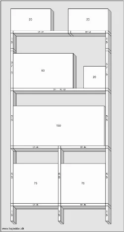 My small aquarium rack in version 2. It is a great help to have a drawing when ordering Porsa tubes, at least for me.
