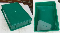 Udgangspunktet er en lav klodskasse.
